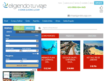 Tablet Screenshot of eligiendotuviaje.com